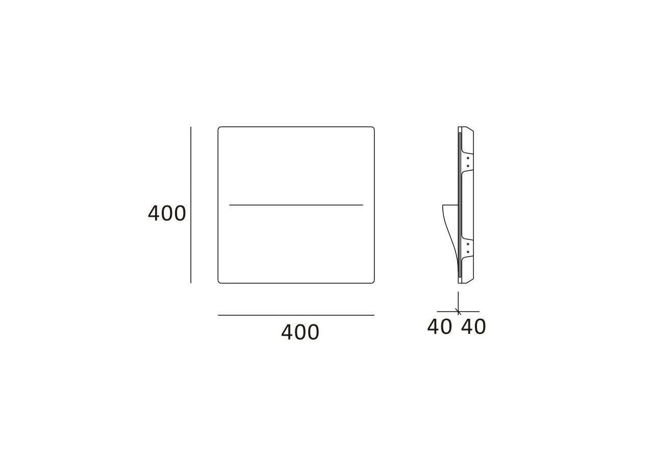 Applique encastrable en plâtre "Zircon" G9 - B260 - Barcelona LED