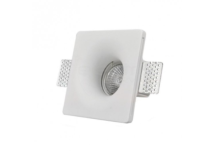 Support spot à encastrer en plâtre pour ampoule GU10 - B254 - Barcelona LED 2