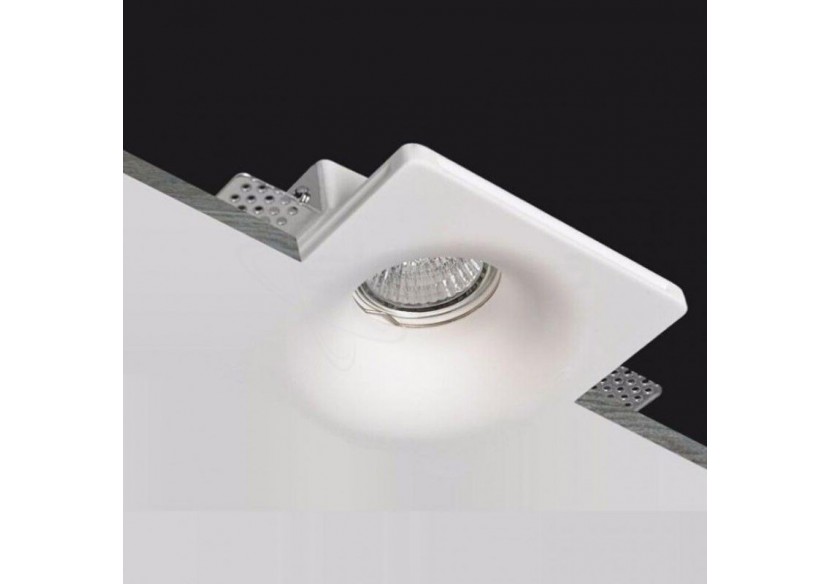 Support spot à encastrer en plâtre pour ampoule GU10 - B254 - Barcelona LED Support spot à encastrer en plâtre pour ampoule GU10 - B254 - Barcelona LED
