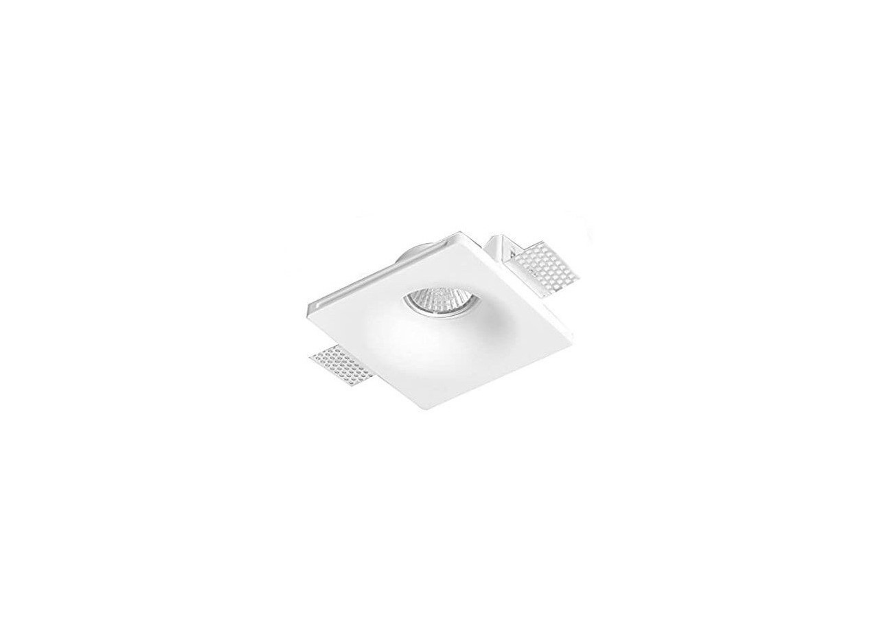 Support spot à encastrer en plâtre pour ampoule GU10 - B254 - Barcelona LED