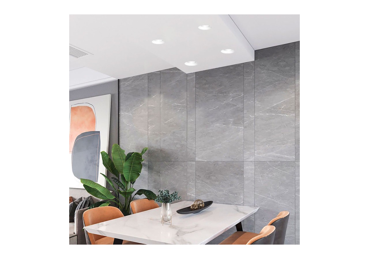 Support spot à encastrer en plâtre pour ampoule GU10 - B254 - Barcelona LED