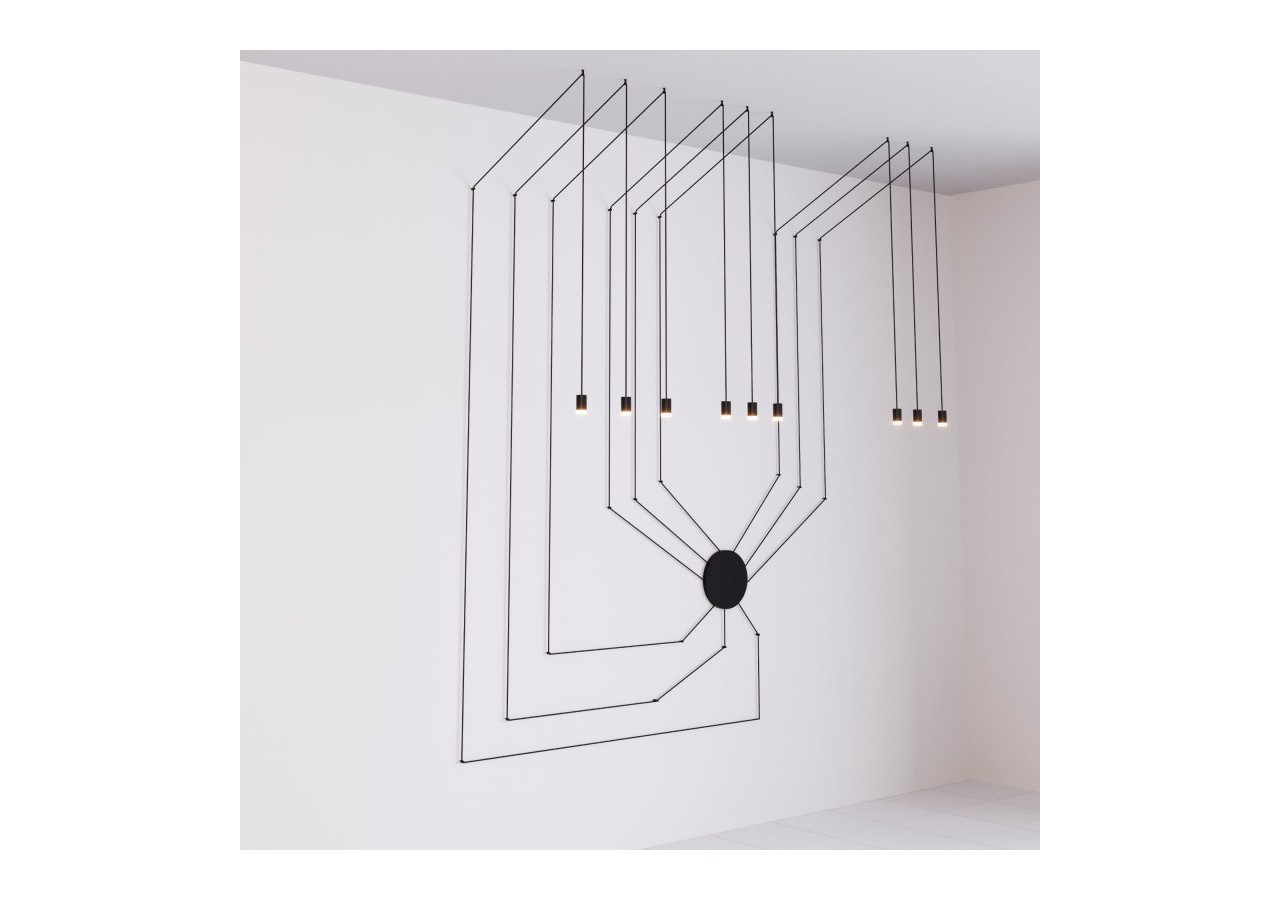 Suspension design "Nébula" 9x6W - LN4029-9-N - Barcelona LED