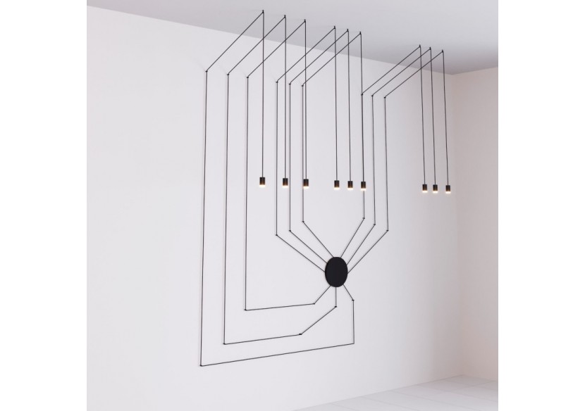 Suspension design "Nébula" 9x6W - LN4029-9-N - Barcelona LED