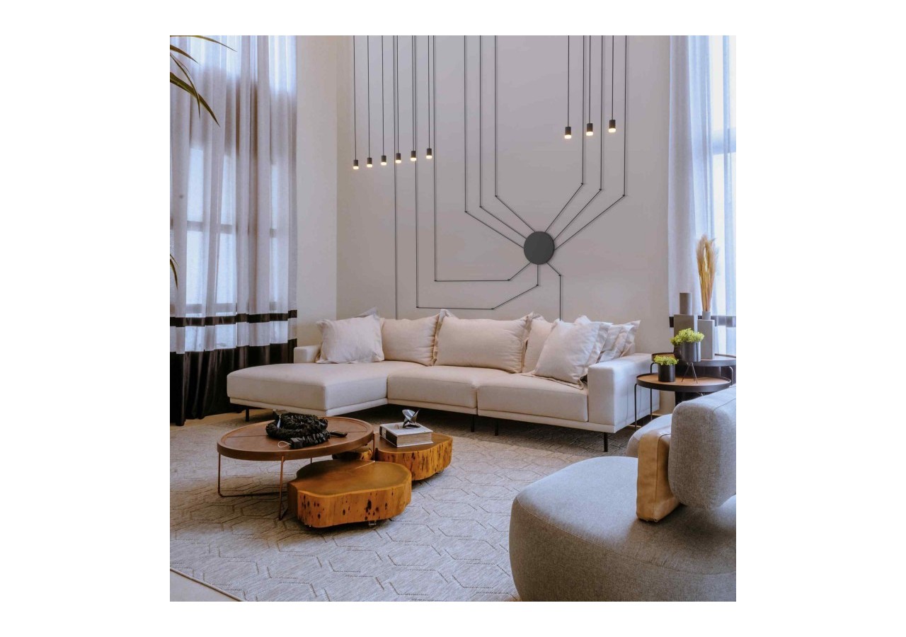 Suspension design "Nébula" 9x6W - LN4029-9-N - Barcelona LED