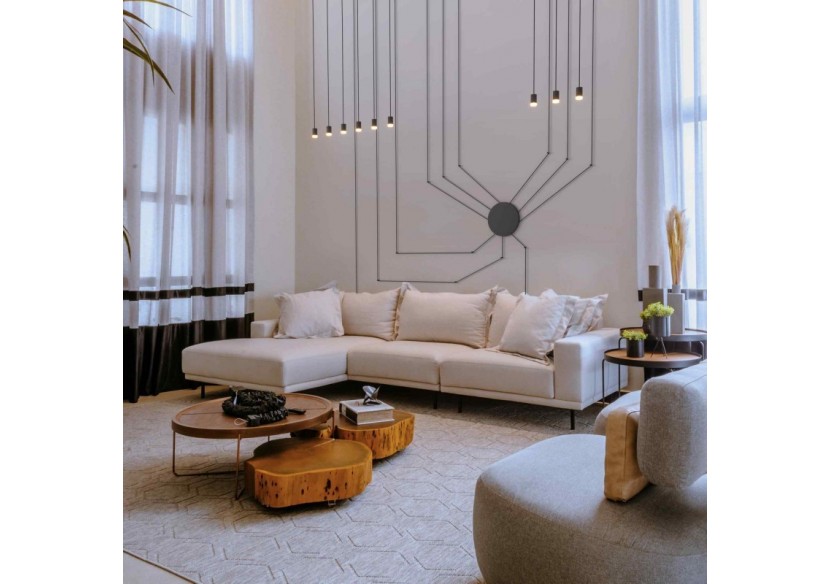 Suspension design "Nébula" 9x6W - LN4029-9-N - Barcelona LED