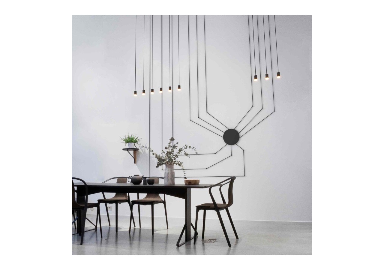 Suspension design "Nébula" 9x6W - LN4029-9-N - Barcelona LED