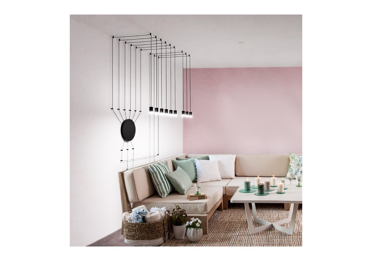 Suspension design "Nébula" 9x6W - LN4029-9-N - Barcelona LED