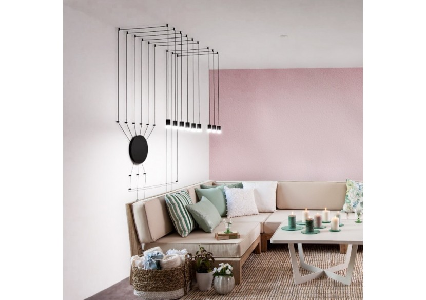 Suspension design "Nébula" 9x6W - LN4029-9-N - Barcelona LED