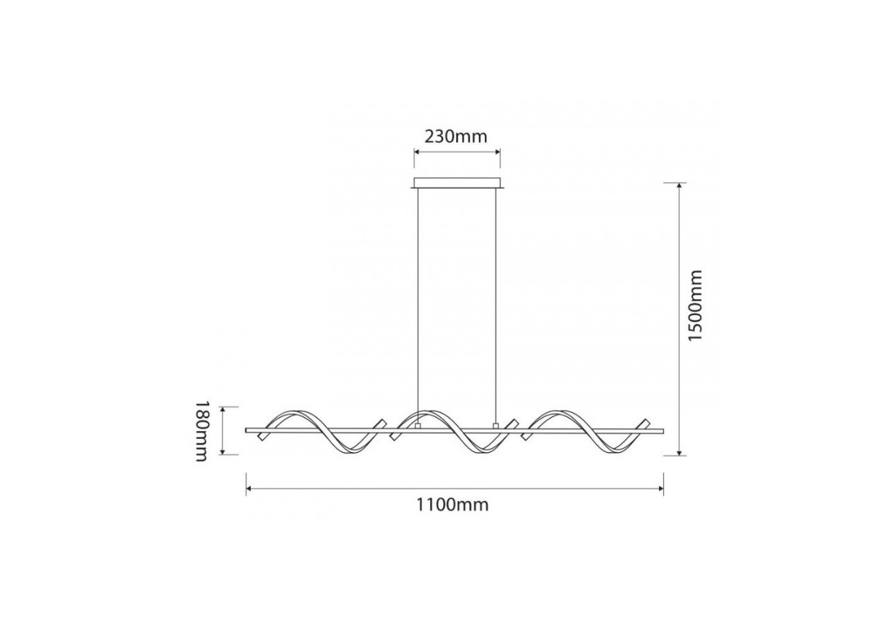 Suspension LED 30W "Bergman"-Gamme Hollywood - LN1412 - Barcelona LED