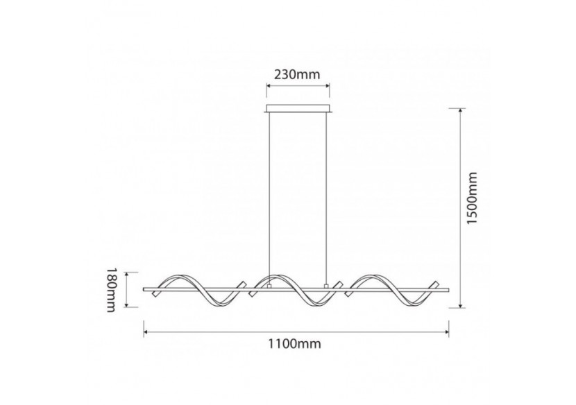 Suspension LED 30W "Bergman"-Gamme Hollywood - LN1412 - Barcelona LED Suspension LED 30W "Bergman"-Gamme Hollywood - LN1412 - Barcelona LED