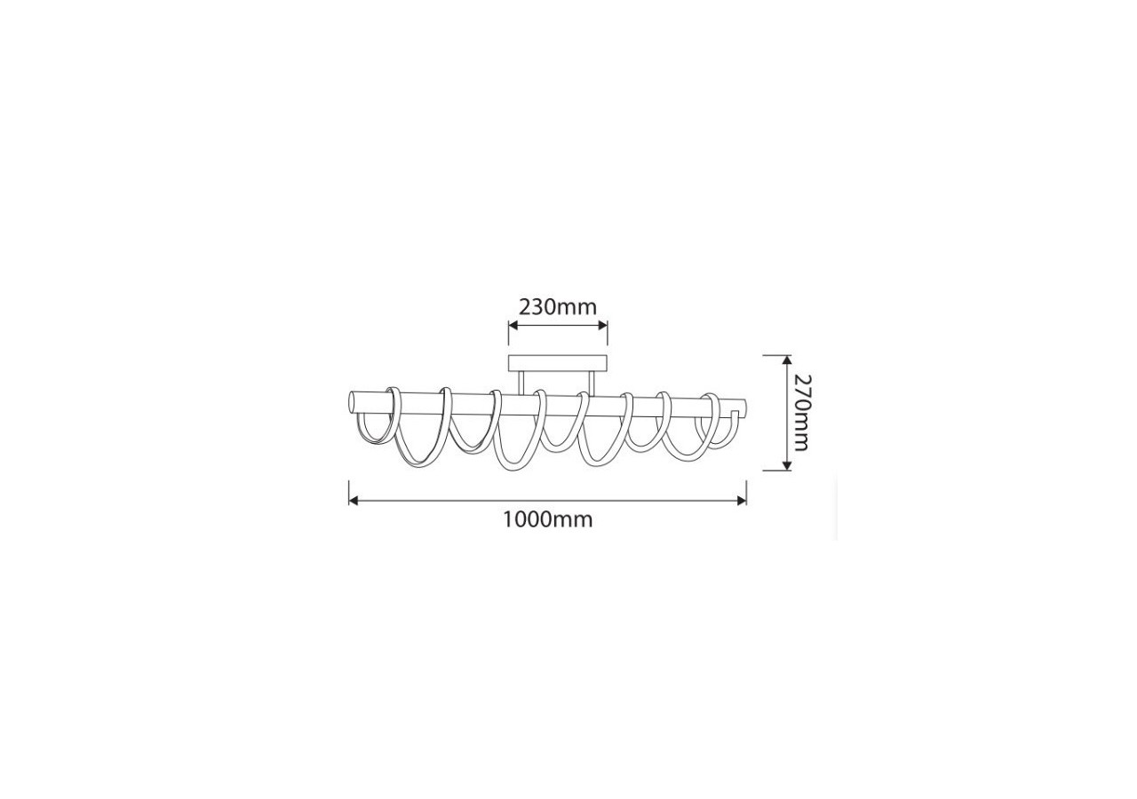 Plafonnier moderne "Rita-Hollywood"-38W - LN1404 - Barcelona LED