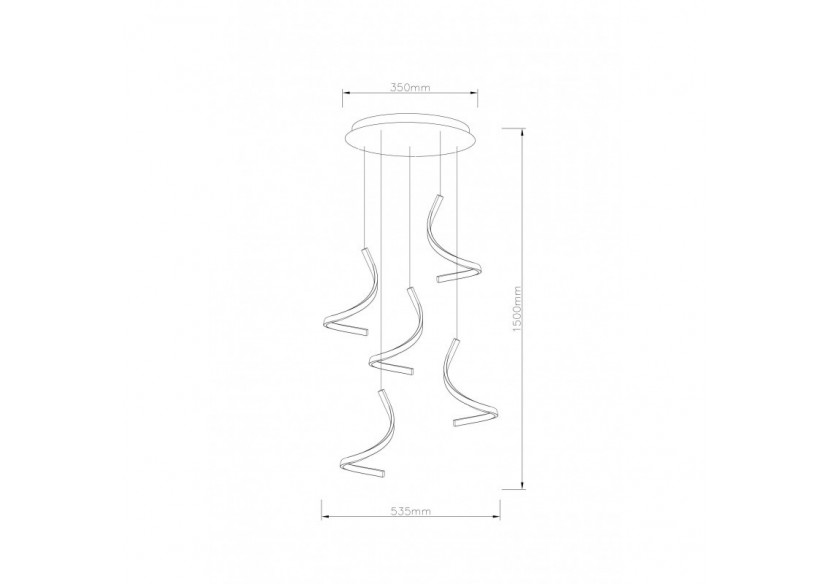 Suspension LED 36W "Monroe" Gamme Hollywood - LN1402 - Barcelona LED