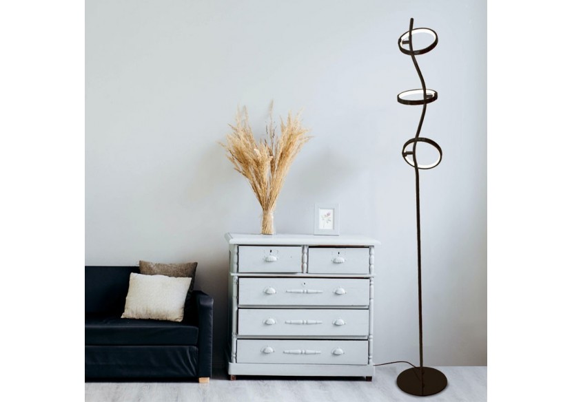 Lampadaire LED en aluminium "GARLAND HOLLYWOOD"-15W-Lumière chaude - LN1616-N - Barcelona LED