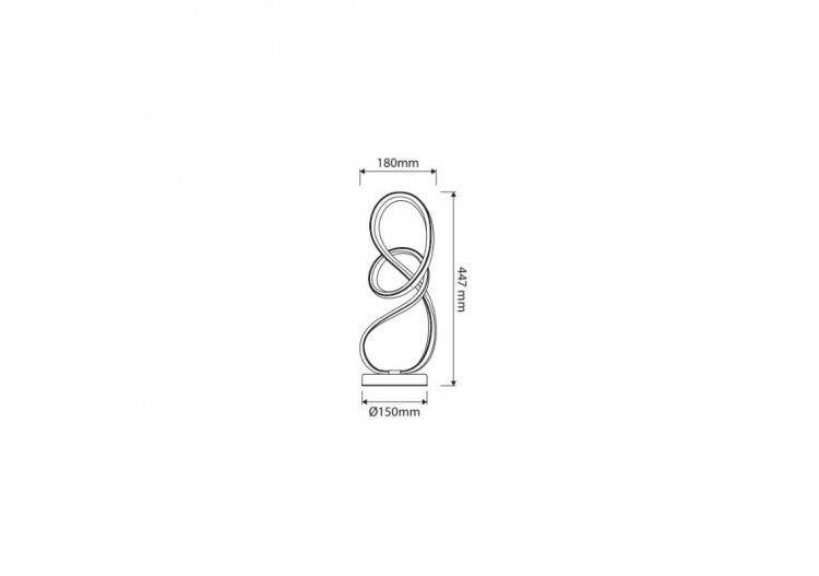 Lampe de table dimmable 12W "Loren" Gamme Hollywood - LN1617 - Barcelona LED 2