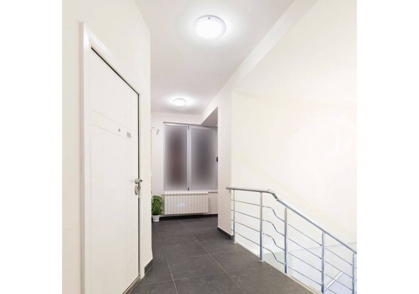 Plafonnier LED rond 18 W – capteur de mouvement PIR + CCT - B1294-S-CCT - Barcelona LED