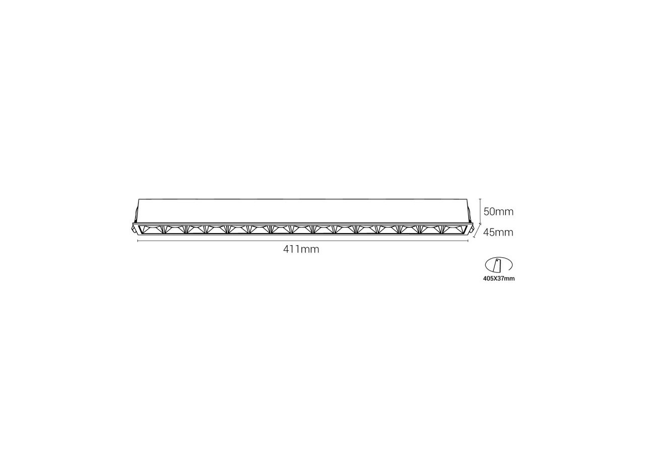 Linéaire LED encastrable 30W UGR18 - B1213-N-BC - Barcelona LED