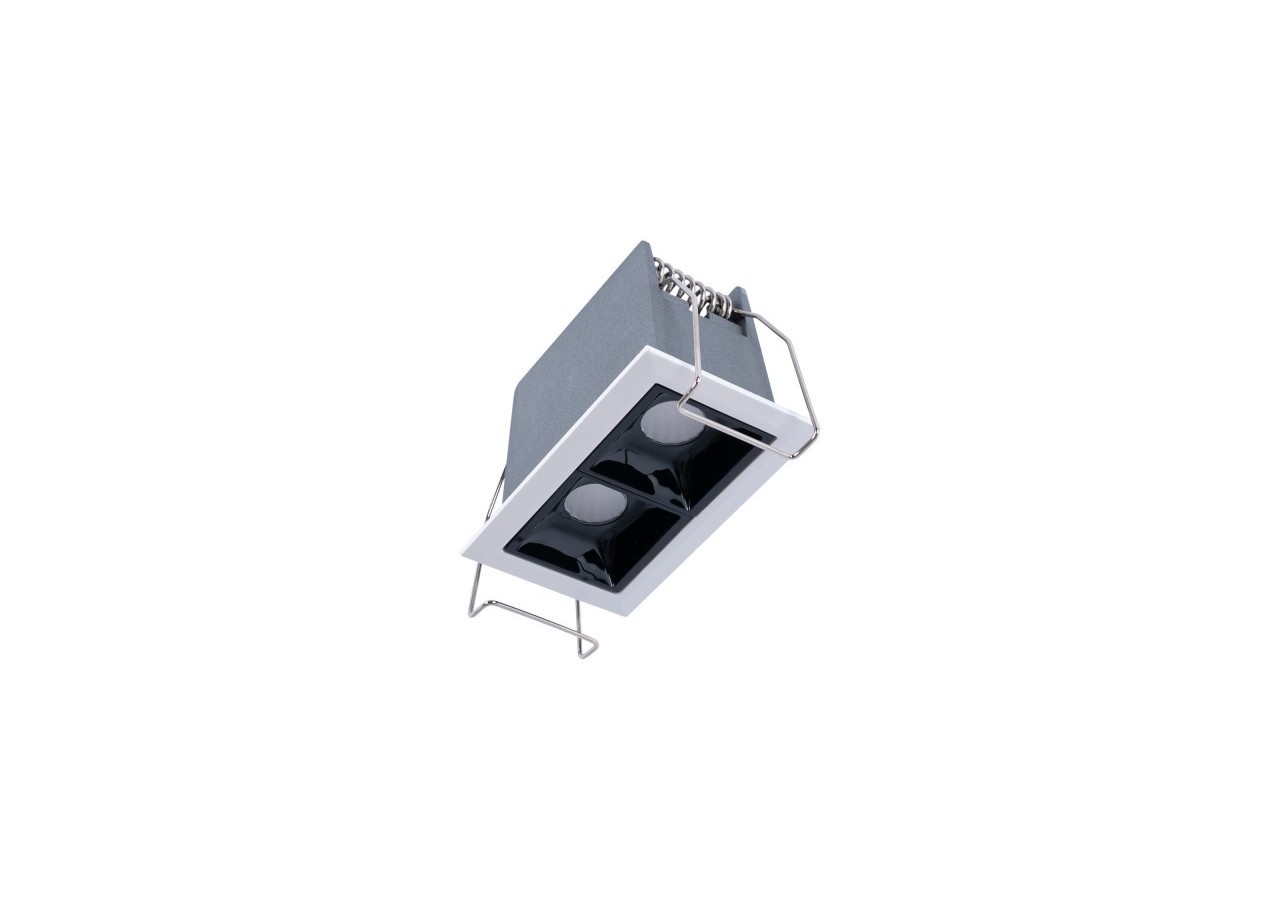 Spot linéaire LED encastrable double 4W-UGR18-IRC90-Puce OSRAM - B1218-4W-B-BN - Barcelona LED