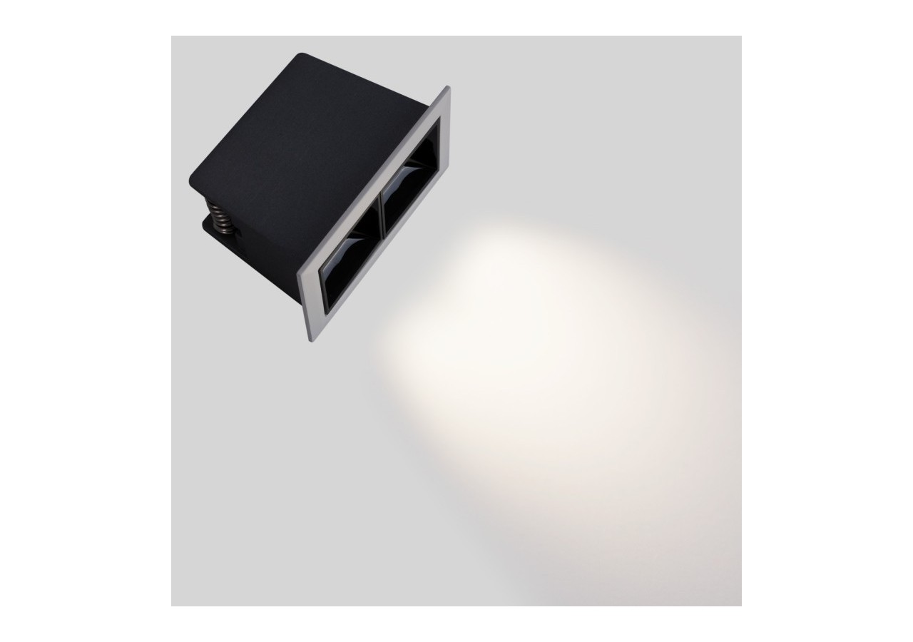 Spot linéaire LED encastrable double 4W-UGR18-IRC90-Puce OSRAM - B1218-4W-B-BN - Barcelona LED