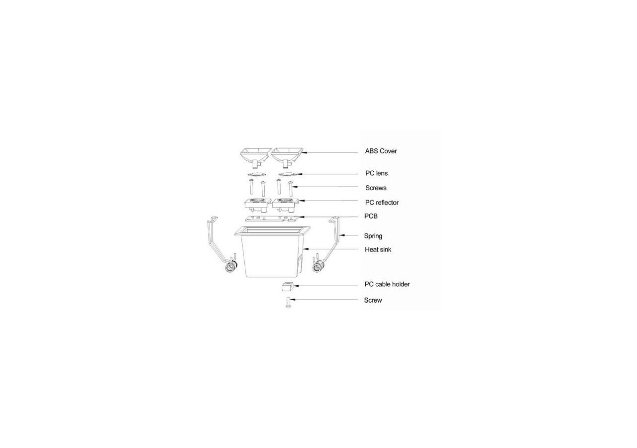 Spot linéaire LED encastrable double 4W-UGR18-IRC90-Puce OSRAM - B1218-4W-B-BN - Barcelona LED