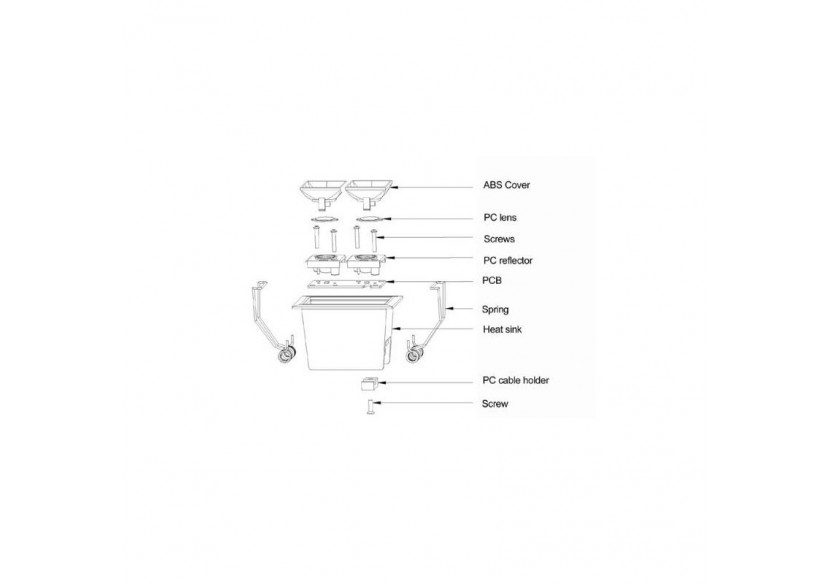 Spot linéaire LED encastrable double 4W-UGR18-IRC90-Puce OSRAM - B1218-4W-B-BN - Barcelona LED