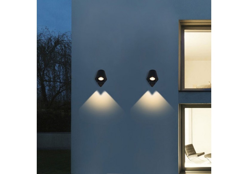 Applique murale LED 12W "Kartoo" IP54 - LN1516-N - Barcelona LED