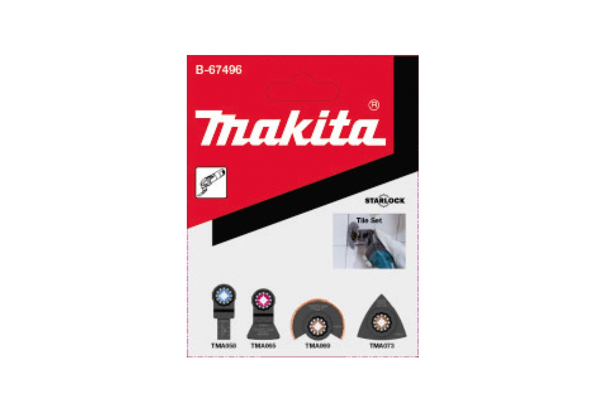 Fixation STARLOCK : Ensemble 4 accessoires pour carrelage - Makita : Confort'Mat