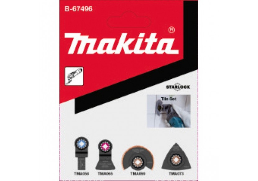 Fixation STARLOCK : Ensemble 4 accessoires pour carrelage - Makita : Confort'Mat