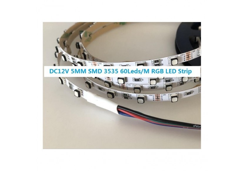 Ruban LED RGB 12V DC SMD 3535 72W IP20 5M PCB 5mm - B1547-5-IP20 - Barcelona LED