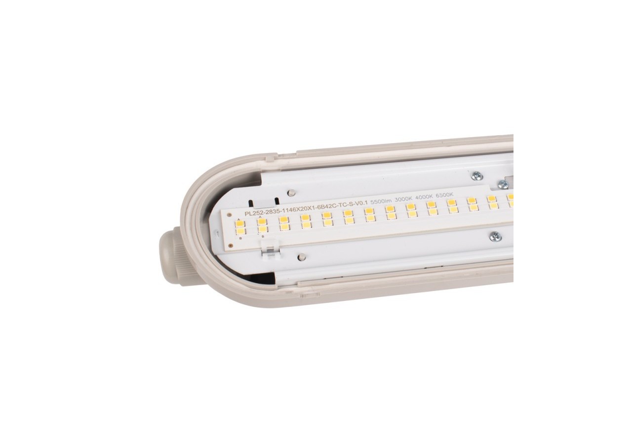 Réglette LED étanche CCT connectable avec détecteur de mouvement-150cm-56W-IP65 - B8400-150-S-CCT - Barcelona LED