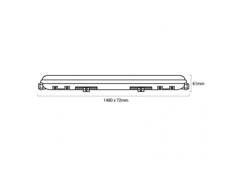 Réglette LED étanche CCT connectable avec détecteur de mouvement-150cm-56W-IP65 - B8400-150-S-CCT - Barcelona LED Réglette LED étanche CCT connectable avec détecteur de mouvement-150cm-56W-IP65 - B8400-150-S-CCT - Barcelona LED