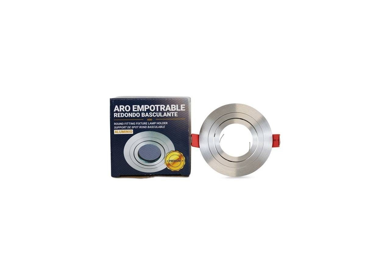 Collerette ronde orientable à encastrer GU10 / MR16 - B962-AL - Barcelona LED