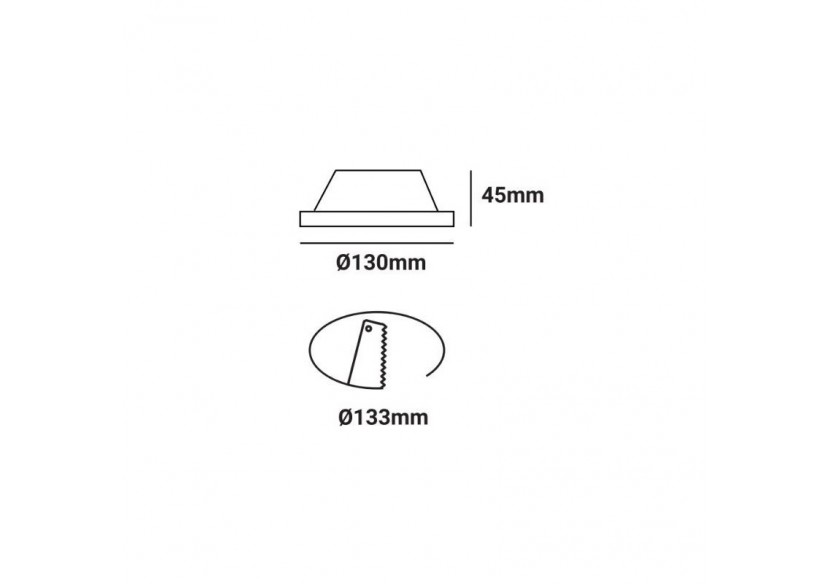 Support spot encastrable en plâtre GU10 "Léa" - B250 - Barcelona LED Support spot encastrable en plâtre GU10 "Léa" - B250 - Barcelona LED