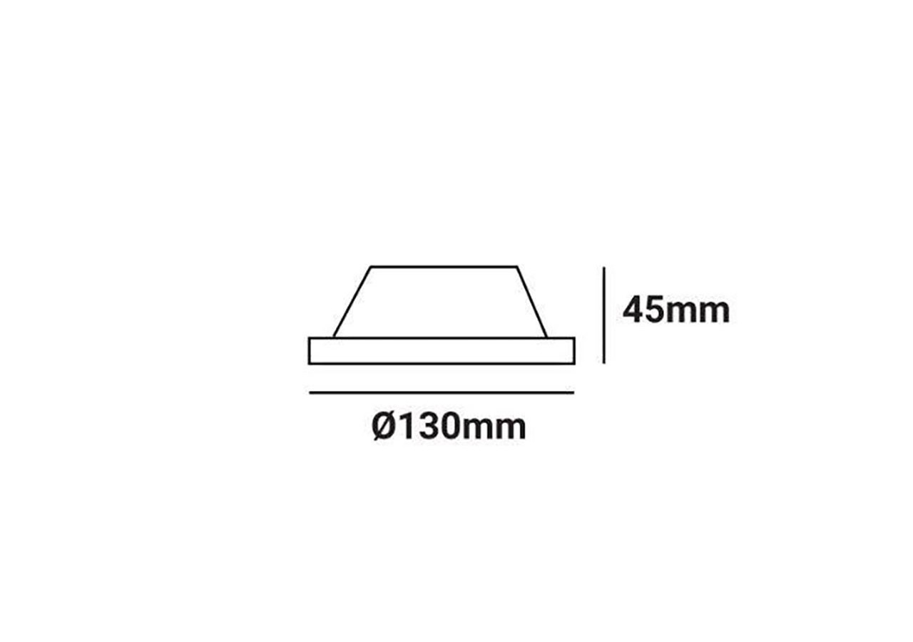 Support spot encastrable en plâtre GU10 "Léa" - B250 - Barcelona LED