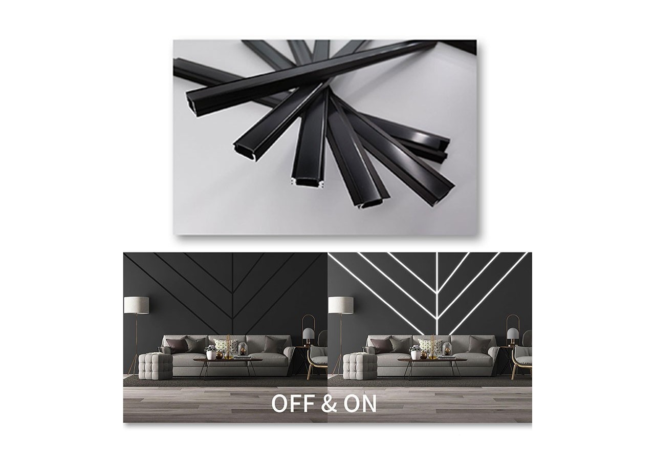 Diffuseur noir pour profilé de 17mm (2m) - BDN17 - Barcelona LED