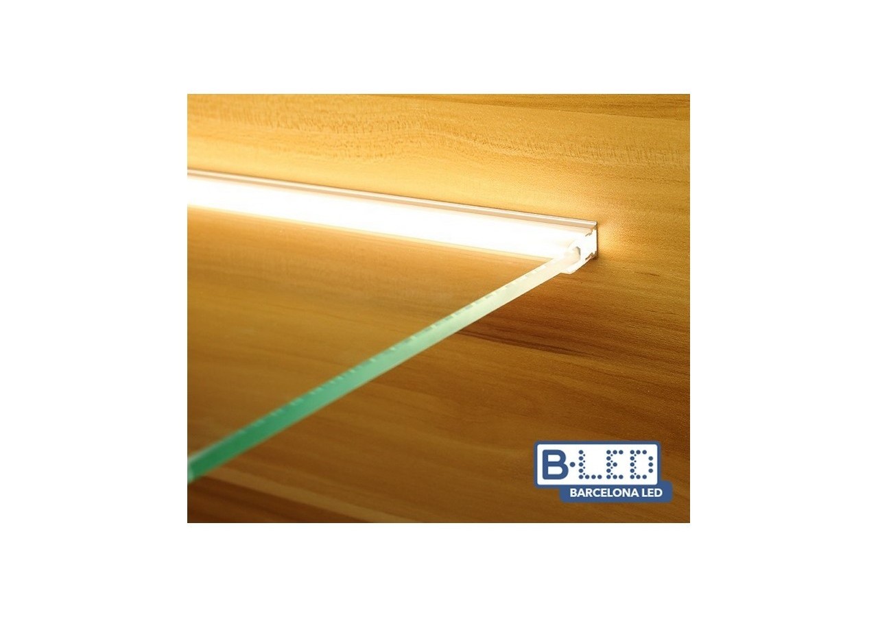 Profilé aluminium pour vitre et étagère 25x14mm (2m) - BPERFALP138 - Barcelona LED