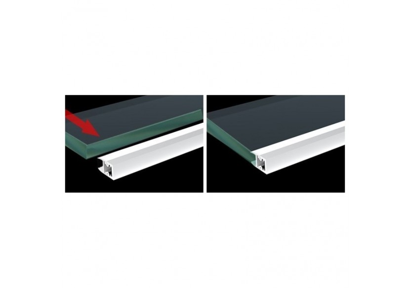 Profilé aluminium pour vitre et étagère 25x14mm (2m) - BPERFALP138 - Barcelona LED Profilé aluminium pour vitre et étagère 25x14mm (2m) - BPERFALP138 - Barcelona LED