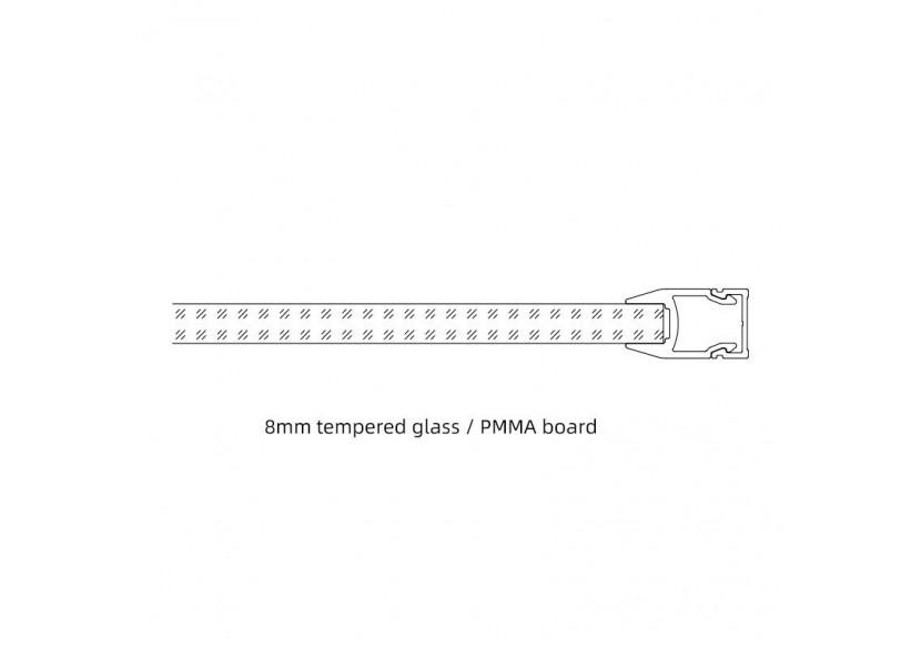 Profilé aluminium pour vitre et étagère 25x14mm (2m) - BPERFALP138 - Barcelona LED Profilé aluminium pour vitre et étagère 25x14mm (2m) - BPERFALP138 - Barcelona LED