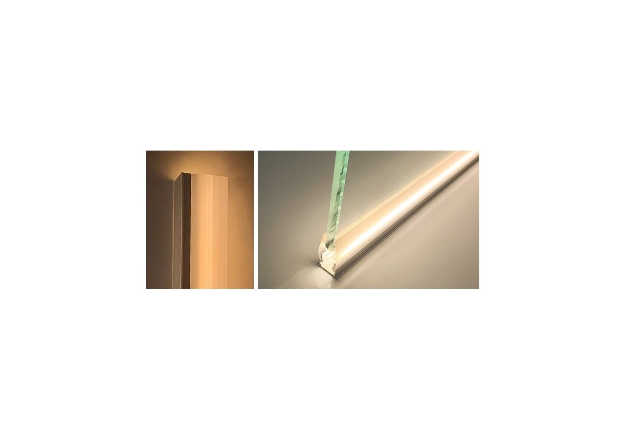 Profilé aluminium pour vitre et étagère 25x14mm (2m) - BPERFALP138 - Barcelona LED