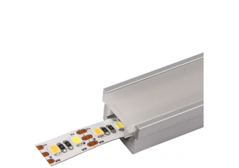 Profilé en aluminium encastrable au sol 22x13mm (2m) - BPERFALP131 - Barcelona LED Profilé en aluminium encastrable au sol 22x13mm (2m) - BPERFALP131 - Barcelona LED