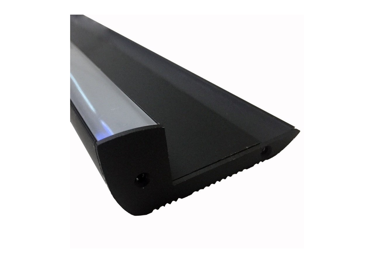Profilé en aluminium pour éclairage des escaliers 65x27.5mm (2m) - BPERFALP024R-N - Barcelona LED