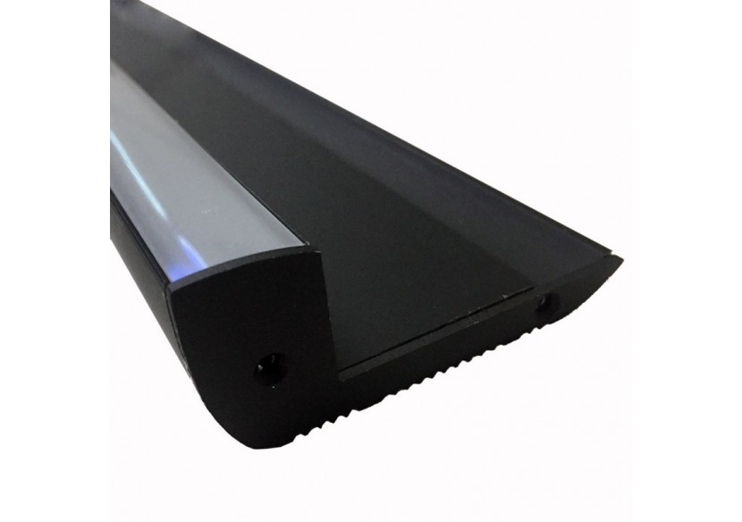 Profilé en aluminium pour éclairage des escaliers 65x27.5mm (2m) - BPERFALP024R-N - Barcelona LED Profilé en aluminium pour éclairage des escaliers 65x27.5mm (2m) - BPERFALP024R-N - Barcelona LED