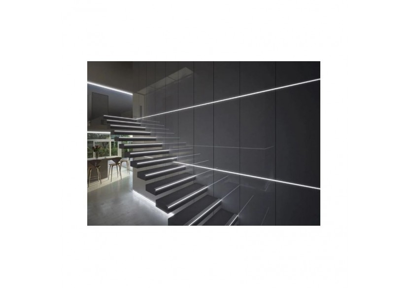 Profilé en aluminium pour éclairage des escaliers 65x27.5mm (2m) - BPERFALP024R-N - Barcelona LED Profilé en aluminium pour éclairage des escaliers 65x27.5mm (2m) - BPERFALP024R-N - Barcelona LED