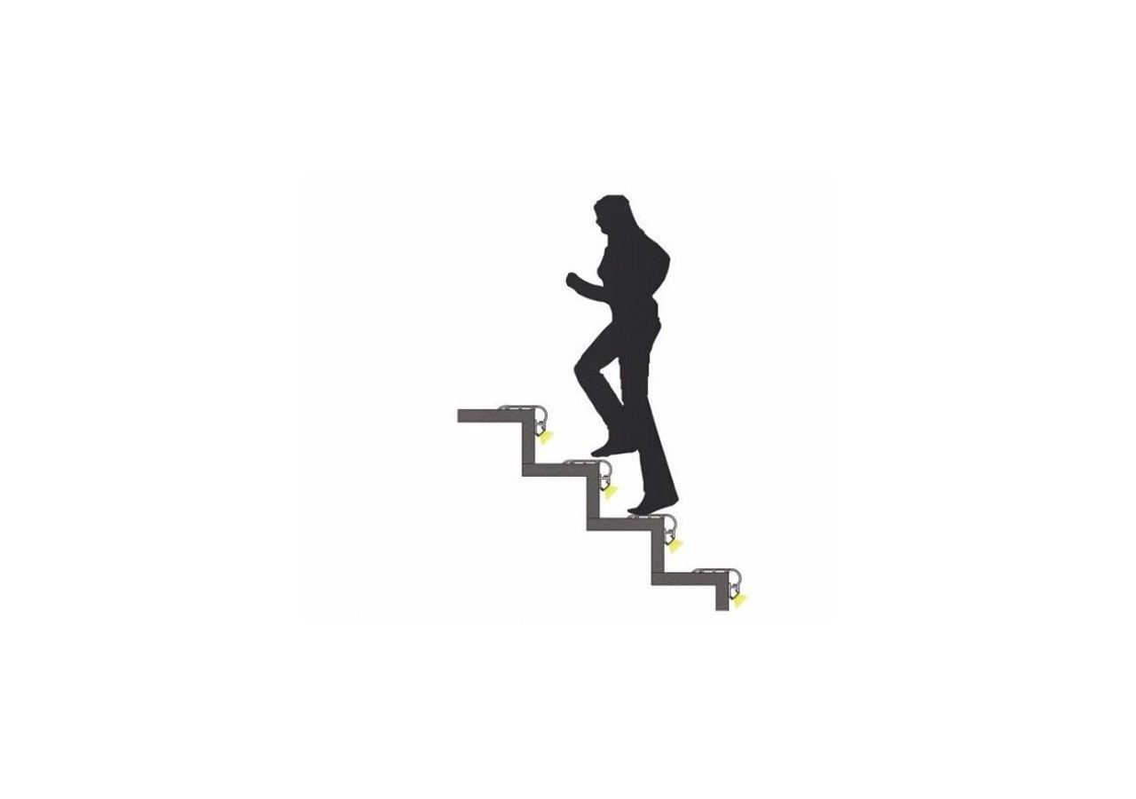 Profilé en aluminium pour éclairage des escaliers 65x27.5mm (2m) - BPERFALP024R-N - Barcelona LED