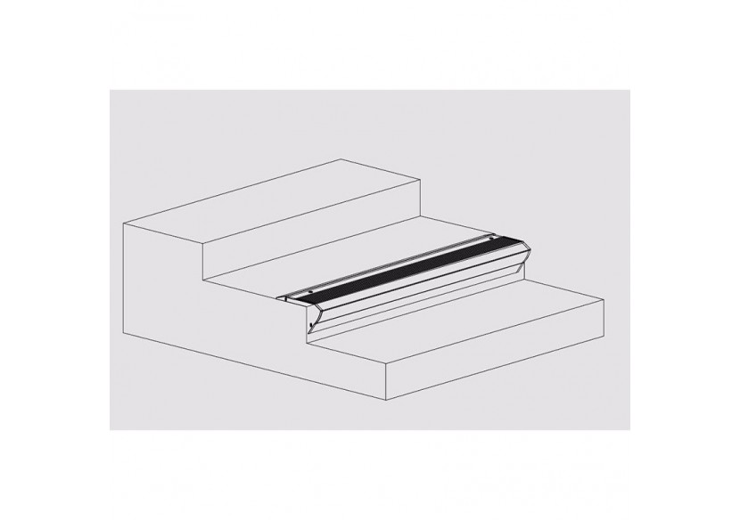Profilé en aluminium pour éclairage des escaliers 65x27.5mm (2m) - BPERFALP024R-N - Barcelona LED Profilé en aluminium pour éclairage des escaliers 65x27.5mm (2m) - BPERFALP024R-N - Barcelona LED