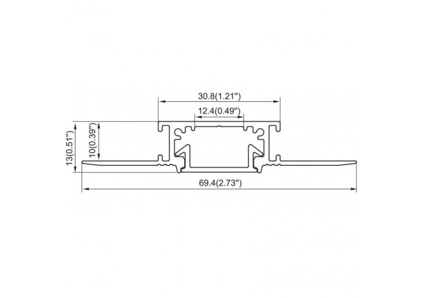 Profilé aluminium placoplâtre 30,8x10mm (2m) - BPERFALP156 - Barcelona LED Profilé aluminium placoplâtre 30,8x10mm (2m) - BPERFALP156 - Barcelona LED