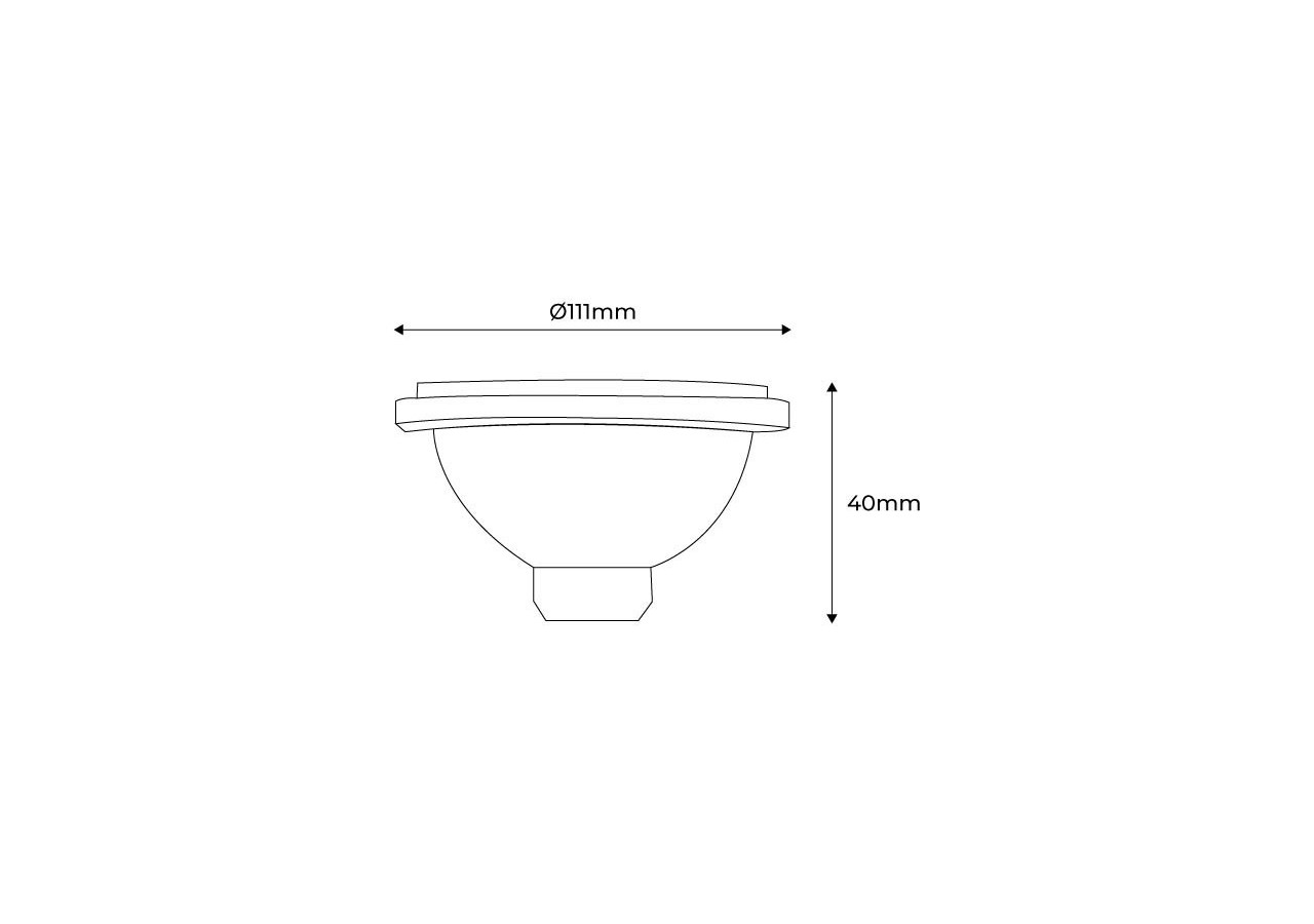 Ampoule LED AR111 12W driver externe - B1015-BN - Barcelona LED