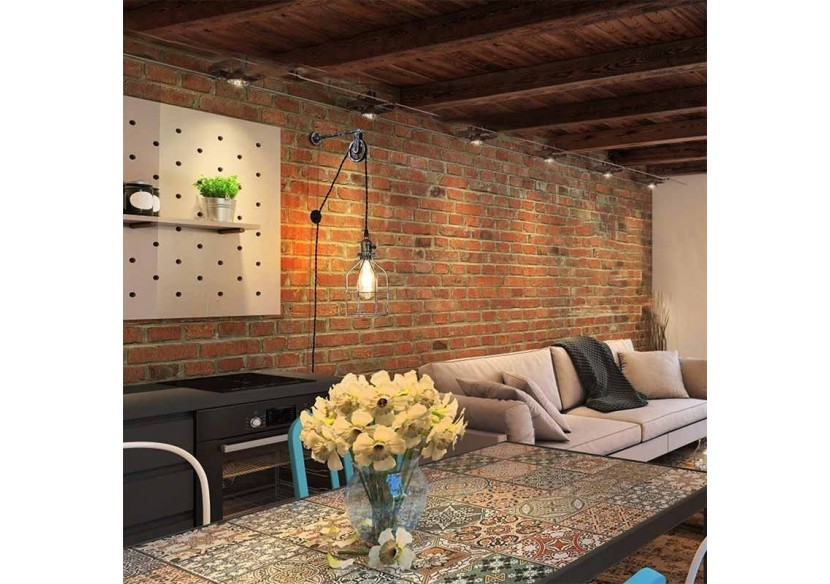 Suspension murale avec prise "Clockwell" E27 - LV425-G - Barcelona LED Suspension murale avec prise "Clockwell" E27 - LV425-G - Barcelona LED