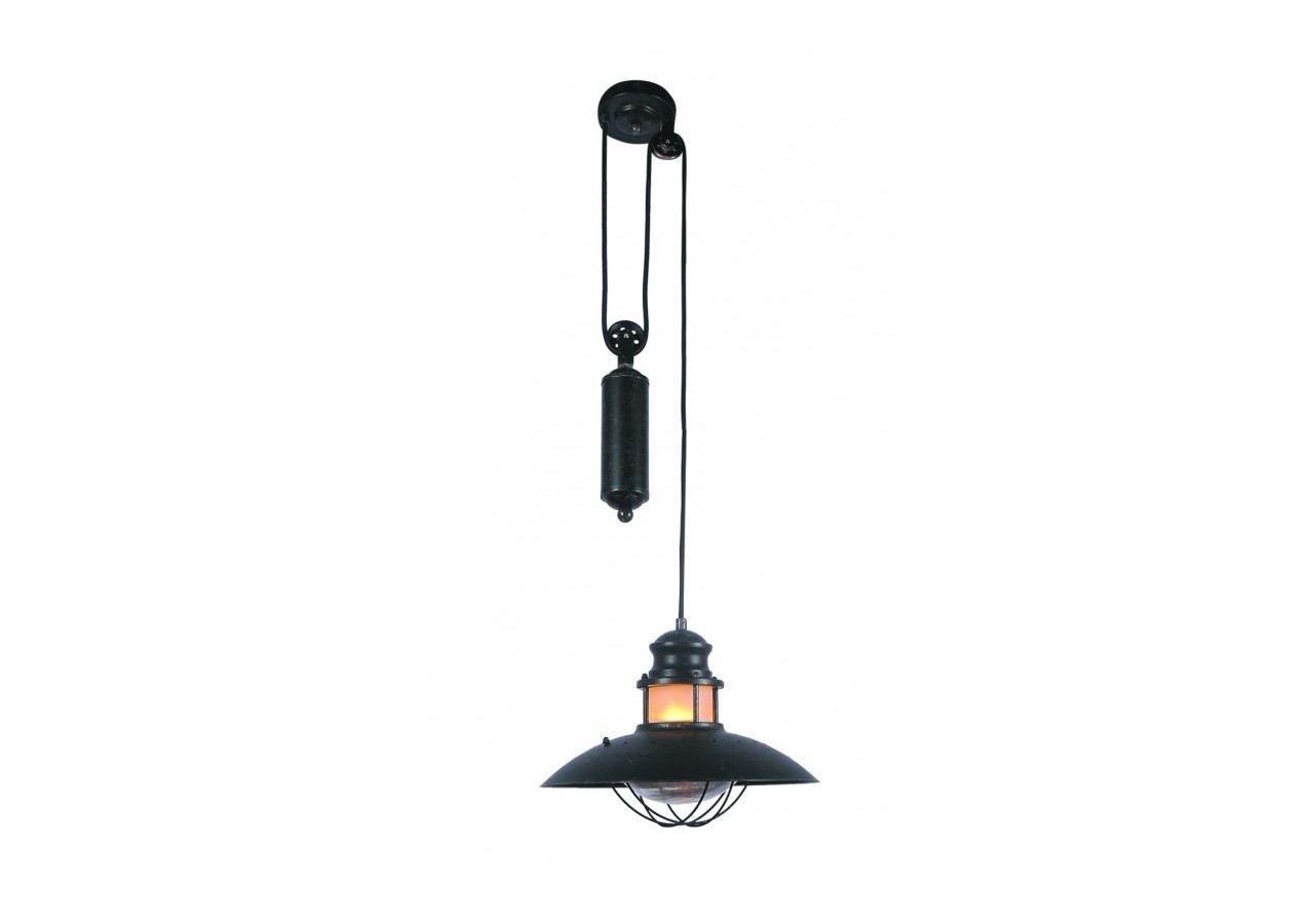 Suspension à poulie "Coal Pendant" E27 - LV245-C - Barcelona LED