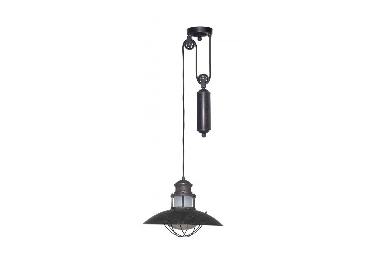 Suspension à poulie "Coal Pendant" E27 - LV245-C - Barcelona LED
