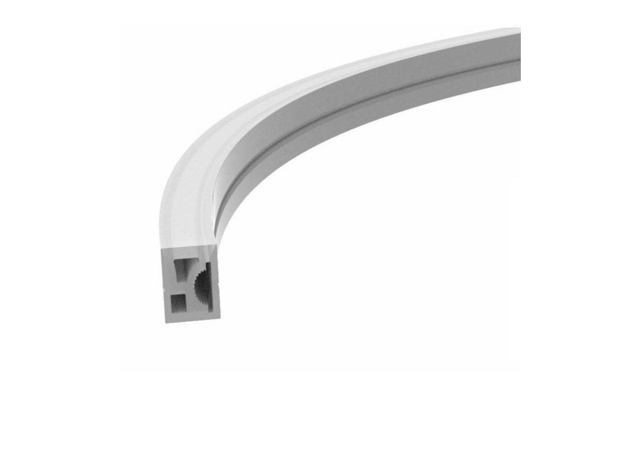 Étui flexible en silicone pour la conversion des bandes LED en néon-16x16mm-5m - BPERFLEX16X16-S - Barcelona LED